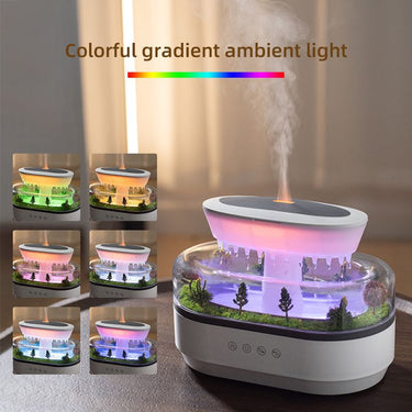 Raindrop Cloud Diffuser – Mist, Light & Sound for Total Relaxation